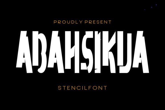 Abahsikua: The Stencil Font That Elevates Small Business Branding