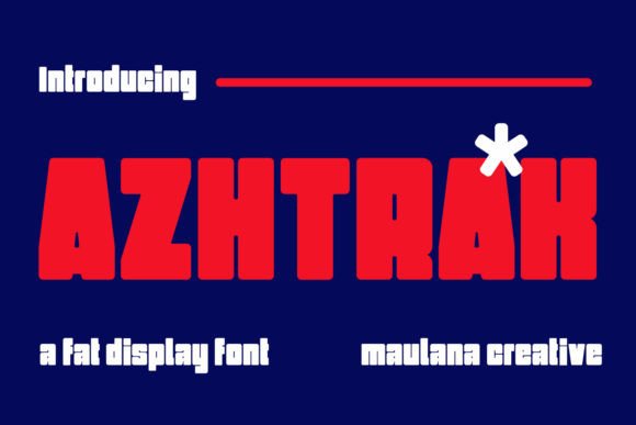 Azhtrak: The Bold Display Font for Modern Editorial Design