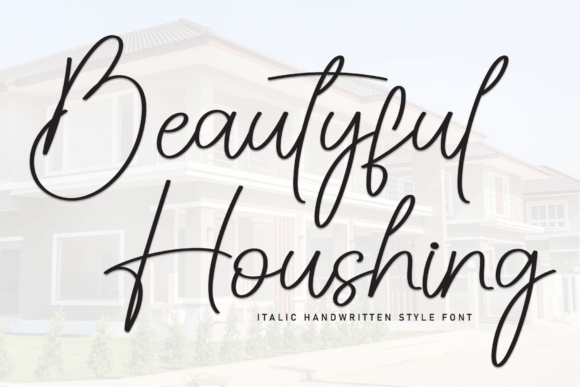 Beautyful Houshing Font for Handmade Branding and Crafts
