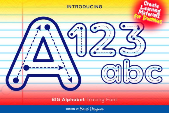 Big Alphabet Tracing: The Playful Display Font for Kids' Content