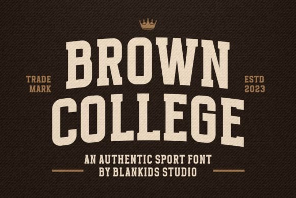 Brown College: A Playful Display Typeface for Editorial Design