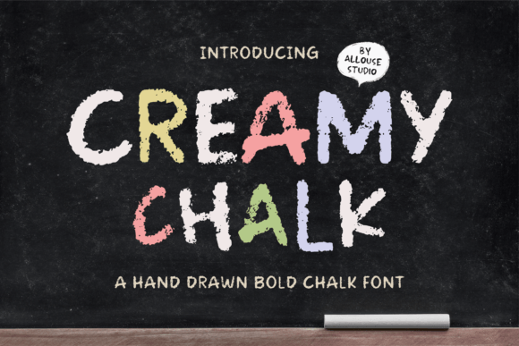 Creamy Chalk: The Display Typeface for Fresh Campaigns