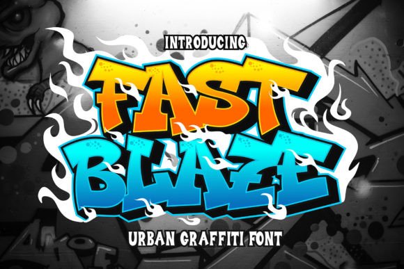 Fast Blaze: The Bold Urban Typeface for Streetwear and Branding