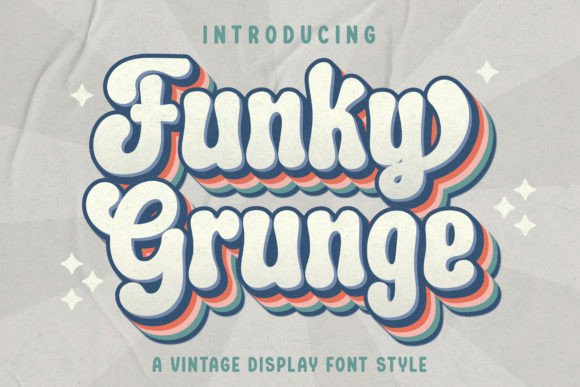 Funky Grunge: The Vintage Display Font for Modern Web Design