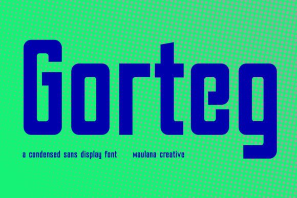 Gorteg Condensed Sans Display Font for Bold Campaign Headlines