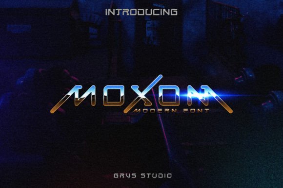 Grvs Moxom Modern Futuristic Font for Bold Branding