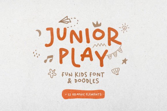 Junior Play: A Whimsical Display Font for Children's Branding