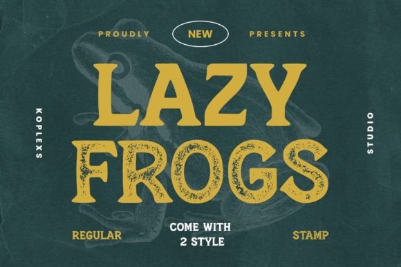 Lazy Frogs: The Nostalgic Display Font for Small Business Branding