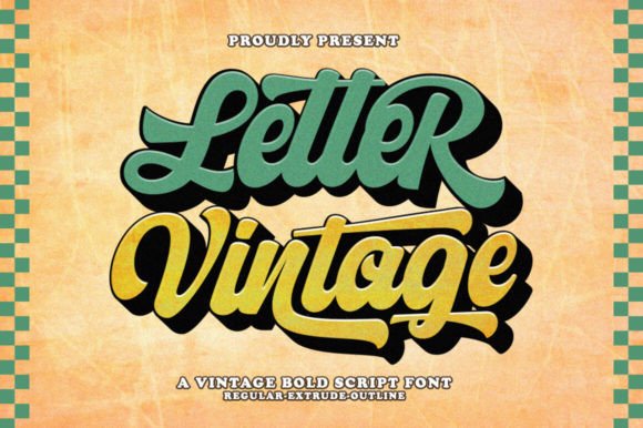 Letter Vintage: The Retro Display Font for Scroll-Stopping Marketing