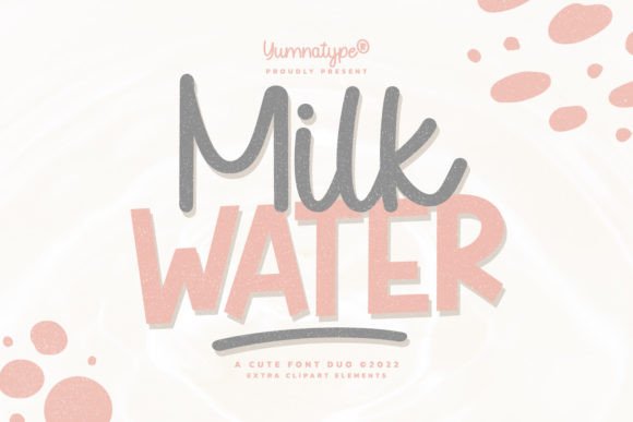 Milk Water Duo: A Friendly Display Typeface for Makers