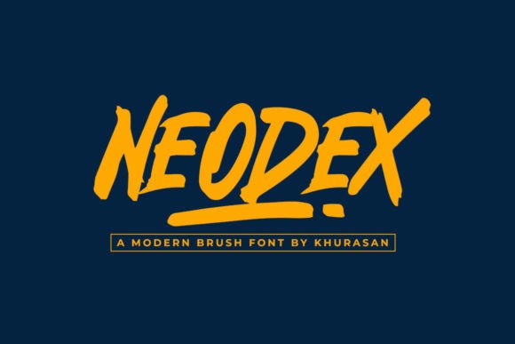 Neodex: The Modern Bold Brush Font for Creative Makers