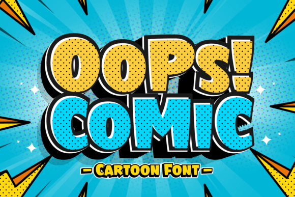 Oops Comic: The Cartoon-Style Display Font for Bold Web Design