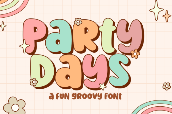 Party Days: A Retro Bold Font for Playful Brand Identity