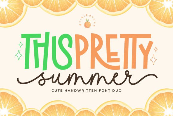 Pretty Summer: A Playful Display Font for Cute Branding