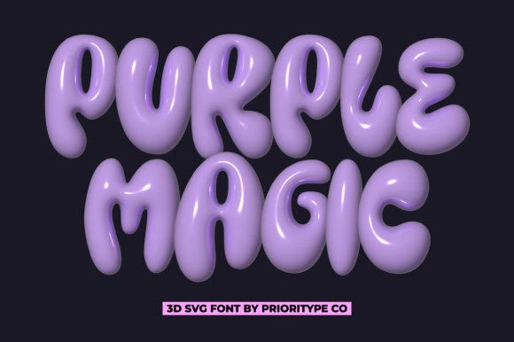 Purple Magic: The Perfect Display Font for Handmade Crafts