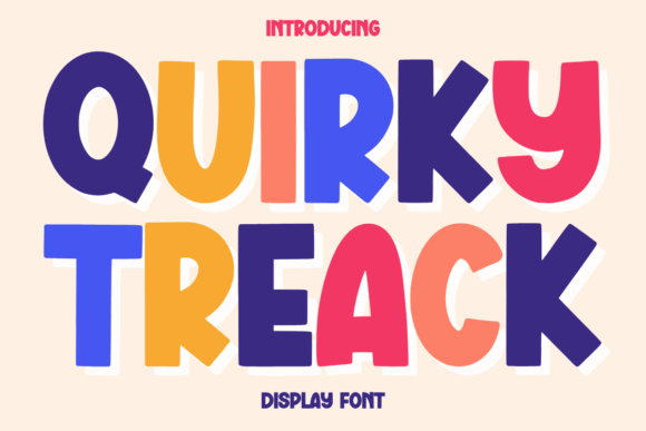 Quirky Treack: A Playful Display Typeface for Modern Editorial Design