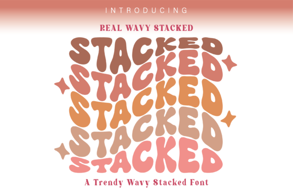 Real Wavy Stacked: The Groovy Display Font for Scroll-Stopping Designs