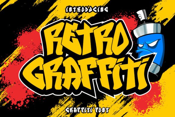 Retro Graffiti: The Bold Display Font for Urban Branding