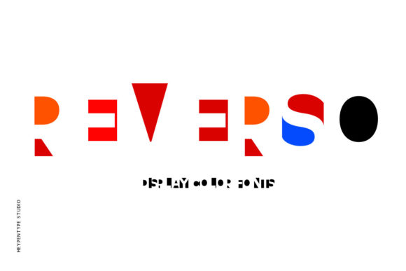 Reverso Color: A Punk Display Font for Creative Makers