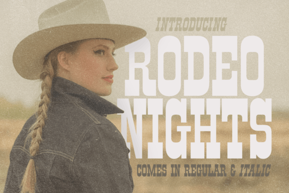 Rodeo Nights: A Bold Slab Serif for Western Editorial Design