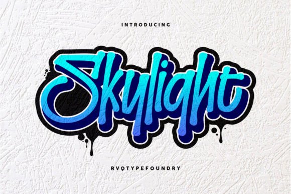 Skylight: The Edgy Graffiti Typeface for Bold Branding
