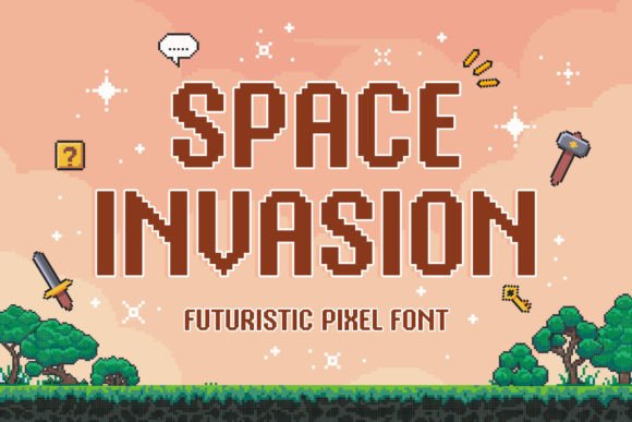 Space Invasion: The Ultimate Retro-Futuristic Display Font