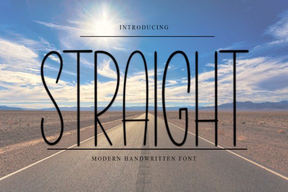Straight Font: Elevating Editorial Design with Modern Script Typography