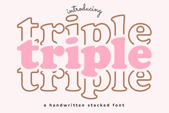 Triple: A Cool Display Font for Creative Branding