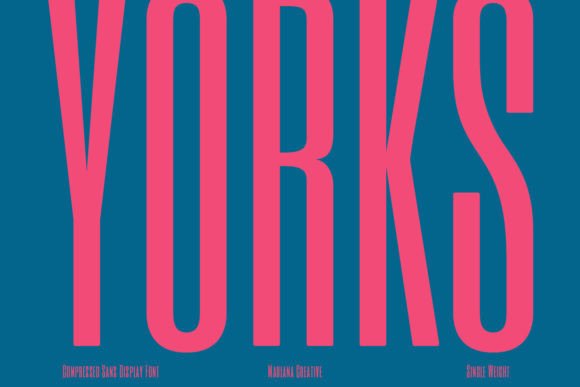 Yorks: The Tall Display Font for Bold Brand Statements